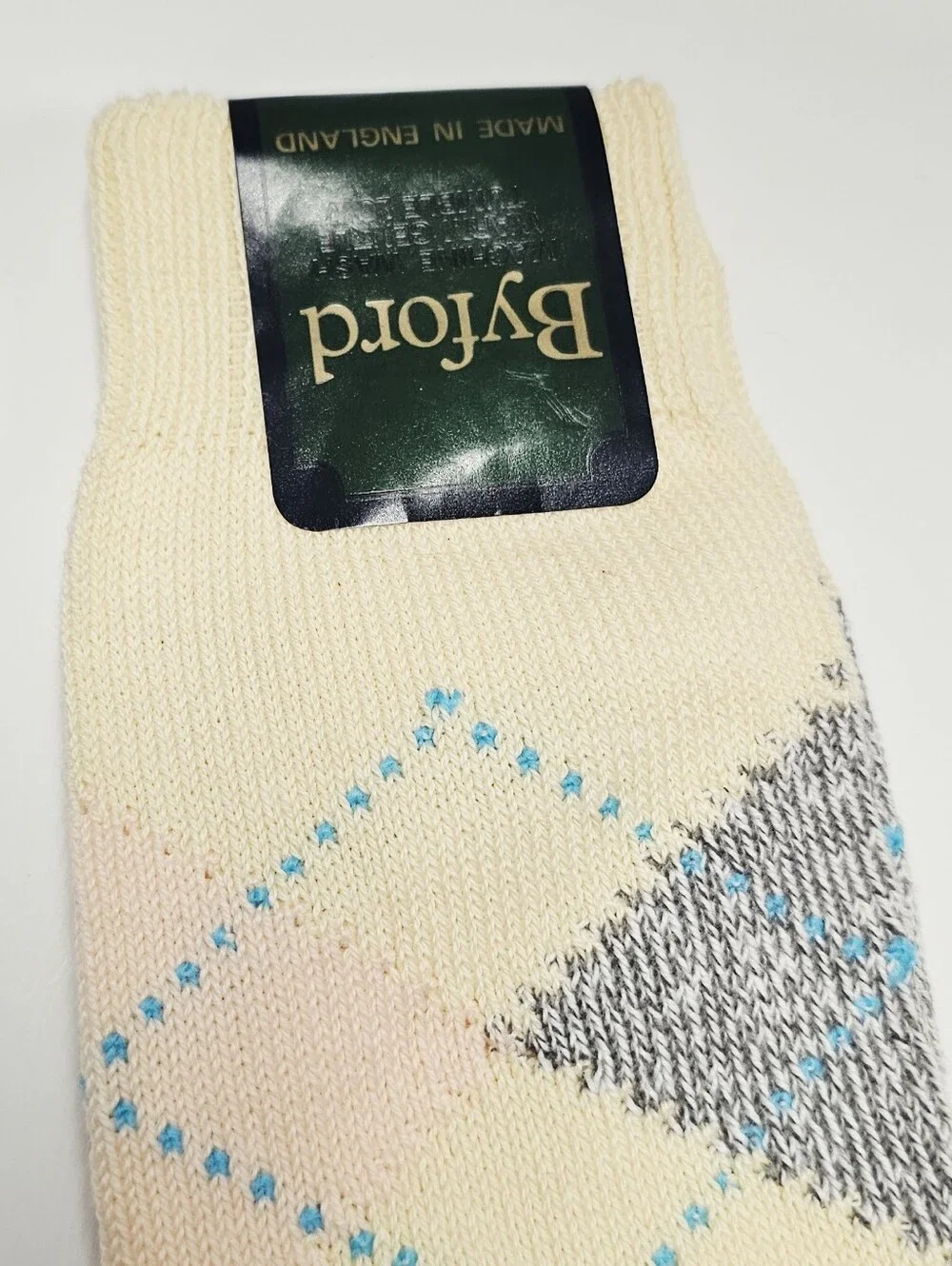 Byford Vintage classic diamond pattern argyle socks